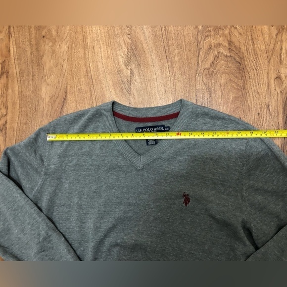 U.S.POLO ASSN. Sweater, Large, Gray - Picture 5 of 6
